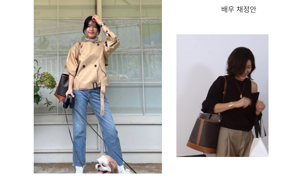 셀린느 트리오페 버킷백 스몰 - 허시백 가방